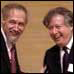 Alain Connes and Arthur Jaffe on 24 May 2000 at the Coll�ge de France in Paris, where Arthur announced the $7million Millennium Prize in Mathematics